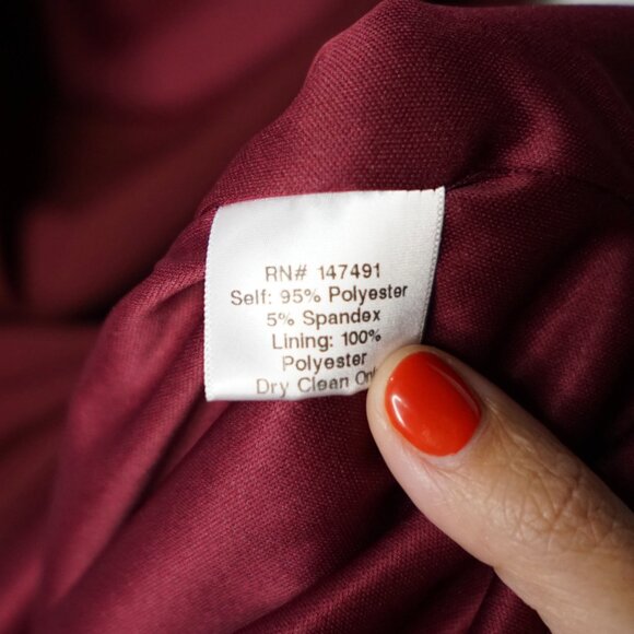 Katie May Pretty Bird Cowl Back Gown Size S - Burgundy - Picture 11 of 12